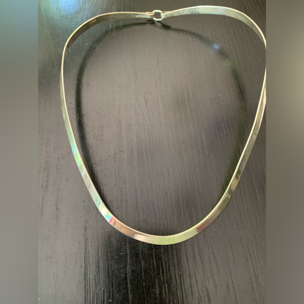 Silpada flat formed .925 sterling collar